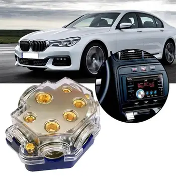 

Car Audio Amplifier Modification Insurance Five-way Holder Junction Fuse Hub Distribution Car Block Power Ground Accessorie