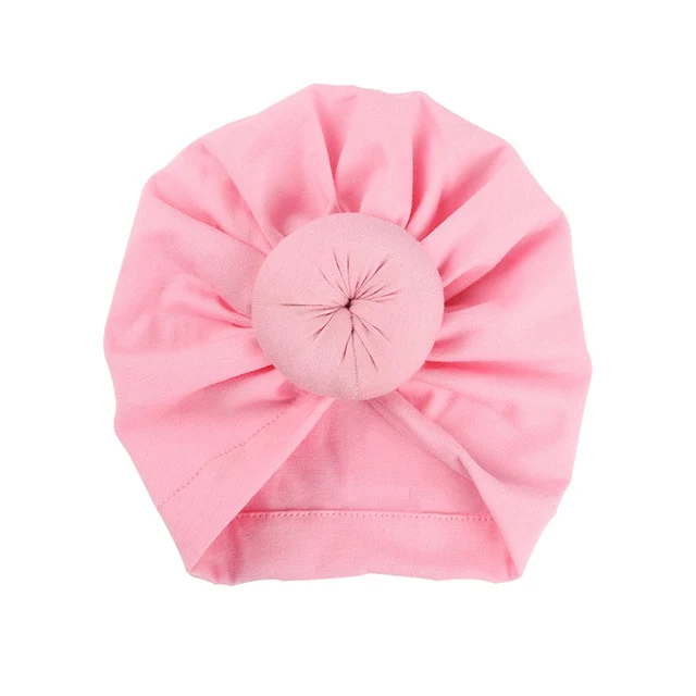 Cute Cotton Blend Baby Turban Hat Newborn Beanie Caps Kids Girls Headwear Infant Toddler Shower Hat Birthday Gift Photo Props 30