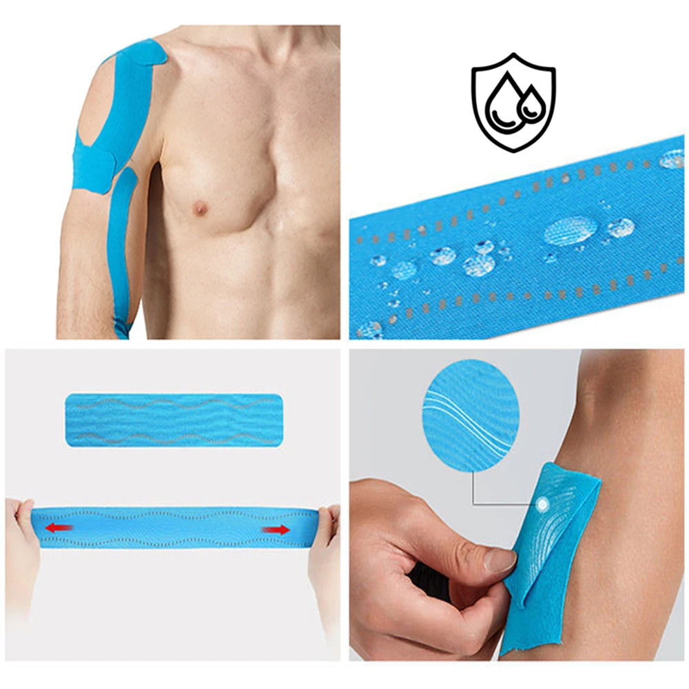 5m Kinesiology Tape Athletic Recovery Elastic Chest Muscle Stickers Knee Pad Muscle Pain Relief Sports Tape Gym Fitness Bandage