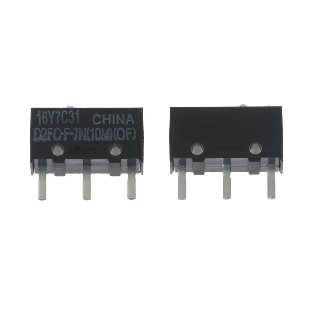 

2Pcs Original Mouse Micro Switch D2FC-F-7N(10M)(OF) for Logitech Microsoft Mouse Button