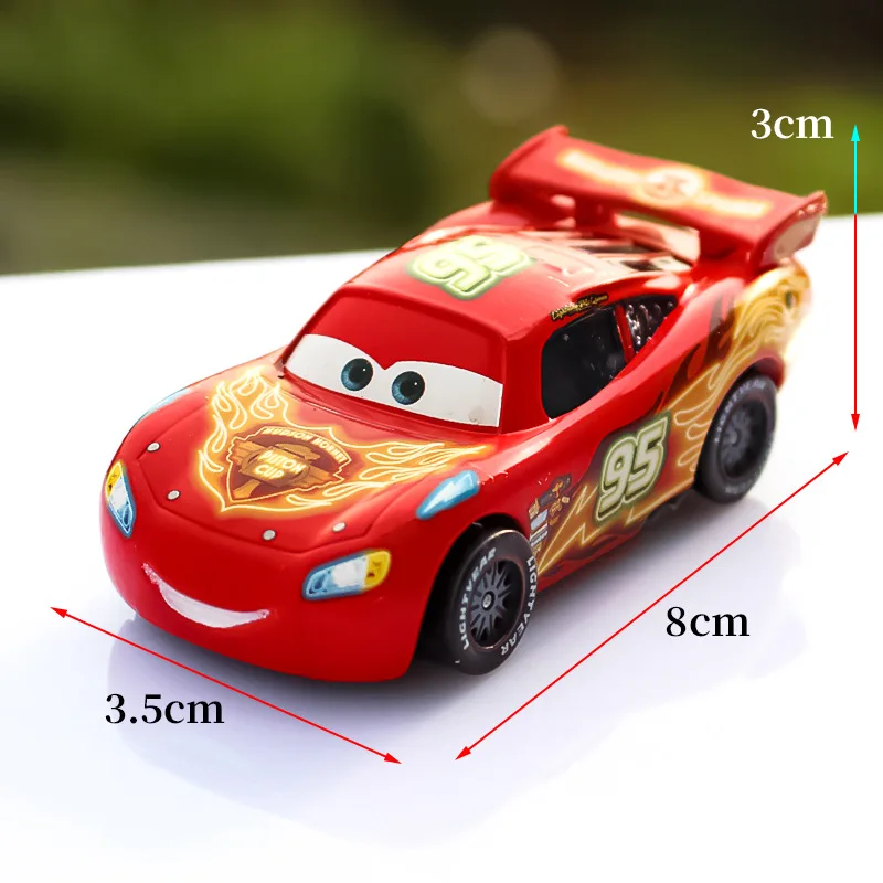 Disney Pixar Cars Rare Luminous No 95 Lightning Mcqueen Colored Drawing1 55 Diecast Metal Alloy Toy 4