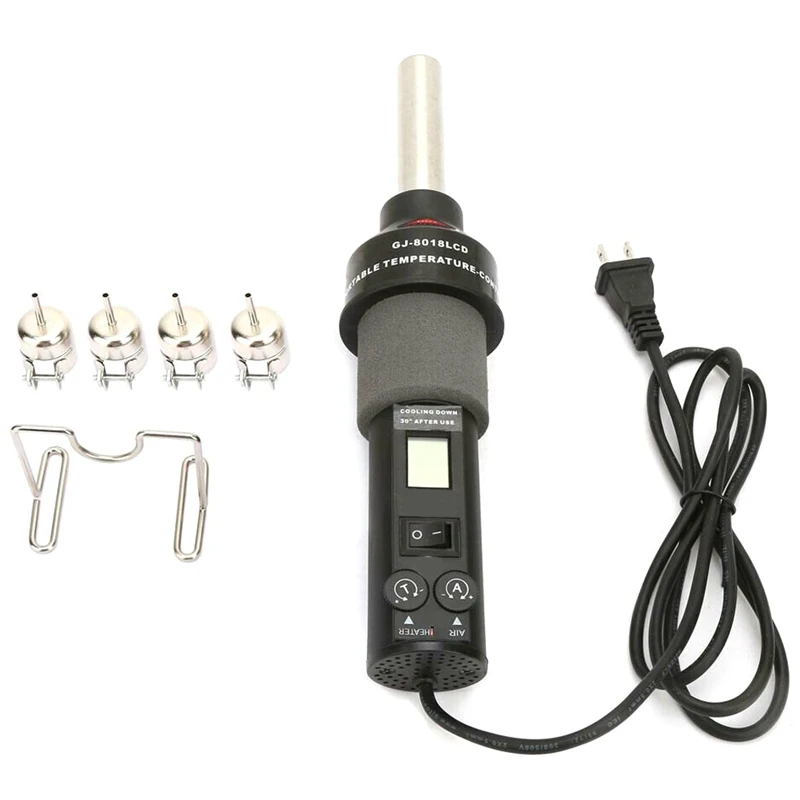

450W LCD Adjustable Digital Hot Air Tool Heat Tool Desoldering Soldering Station,US Plug