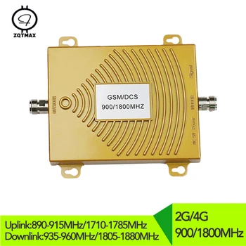 

ZQTMAX GSM DCS Mobile Phone Signal Booster 2g 4g Repeater 65dB LTE Cellphone Cellular Booster 900 1800 Amplifier for mobile
