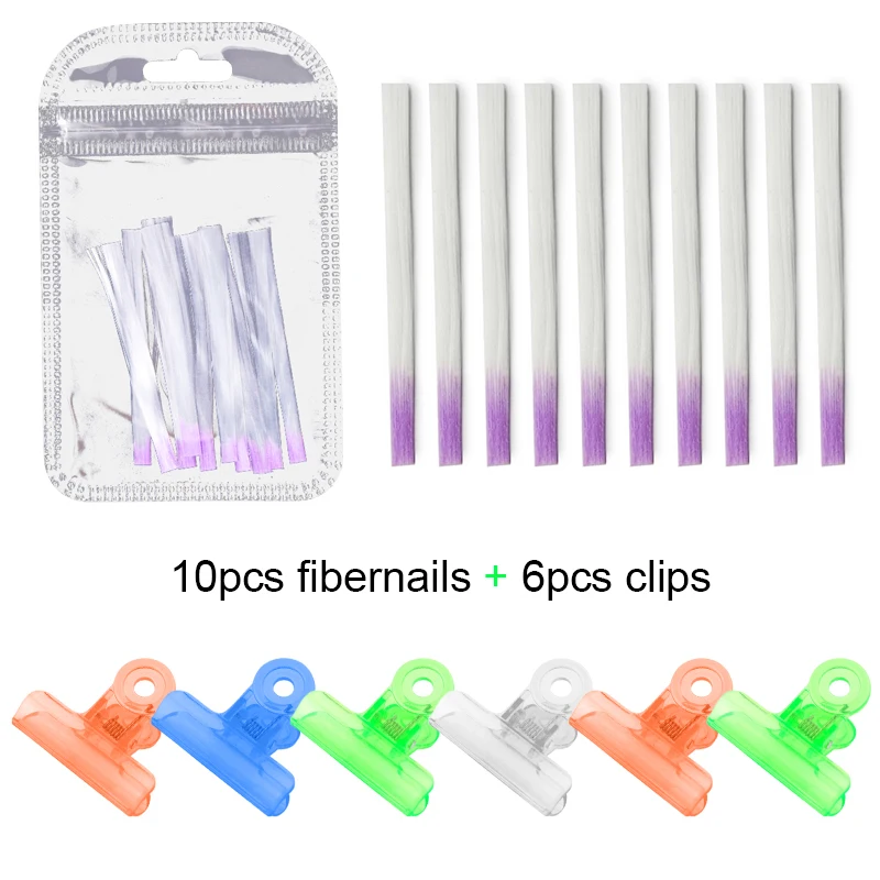 

1 Pack Professional Fiberglass Nail Building Form for Nail Silk Extension Fibernails Acrylic Tips Salon Tool Curvature Clips