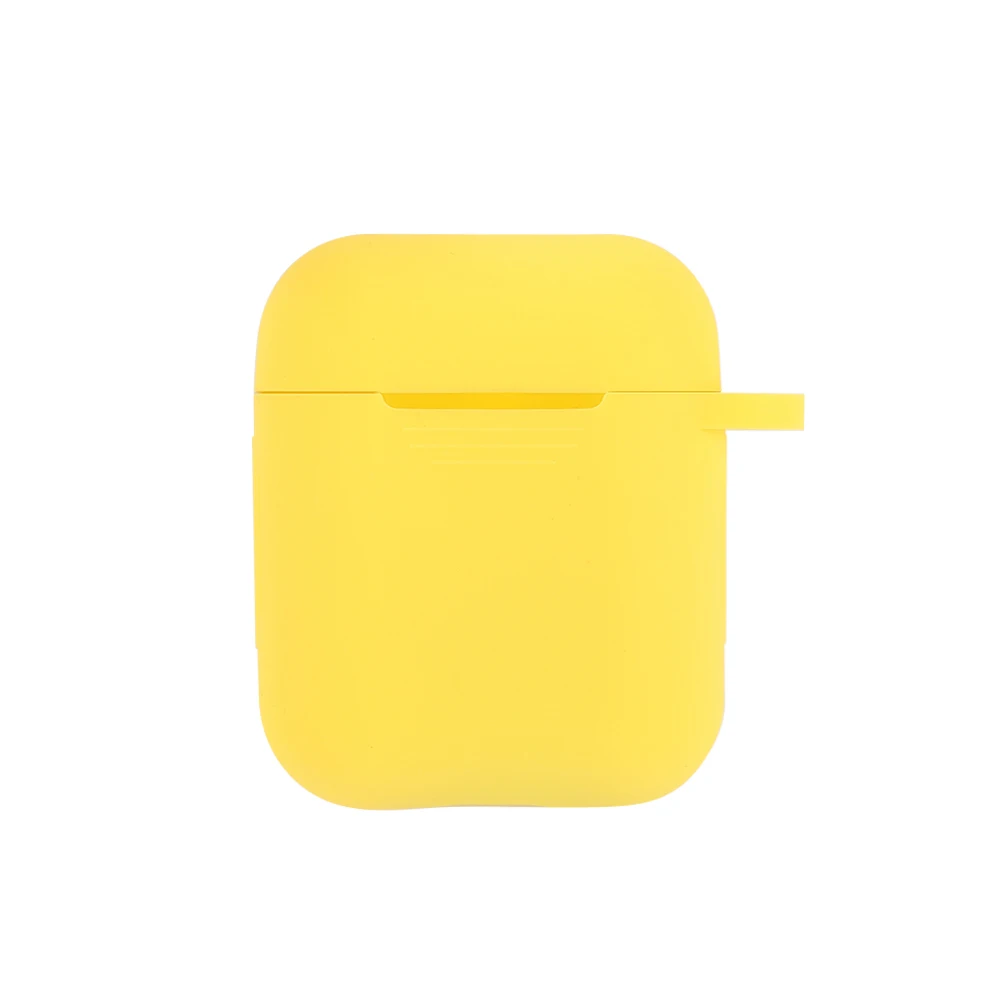 Цвет: желтый Чехол для наушников для Apple AirPods, чехол, настоящие беспроводные Bluetooth наушники для Air Pods, защитный чехол, аксессуары для AirPod - Цвет: Цвет: желтый