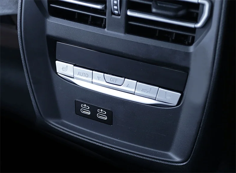 Автомобильный Стайлинг задняя вентиляционная панель кнопки украшения крышки наклейки отделка для BMW 3 серии G20 G28 интерьерные авто аксессуары