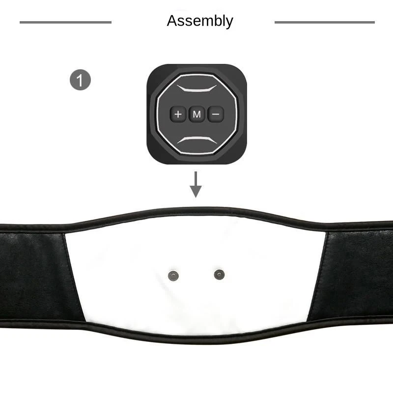 Smart Electric Fitness Ems Belt Lose Weight Shaping Generate Abdominal Muscles Exercise Tens Machine Burn Fat Device USBcharging