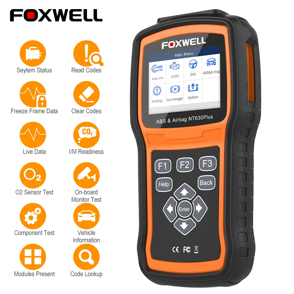 Foxwell Nt630 プラス車エアバッグ Srs オート Obd2 スキャナエンジンチェック Abs Srs エアバッグ Sas リセット Obd 2 自動車診断スキャンツール Diagnostic Tool Tools Automotivefoxwell Nt630 Aliexpress