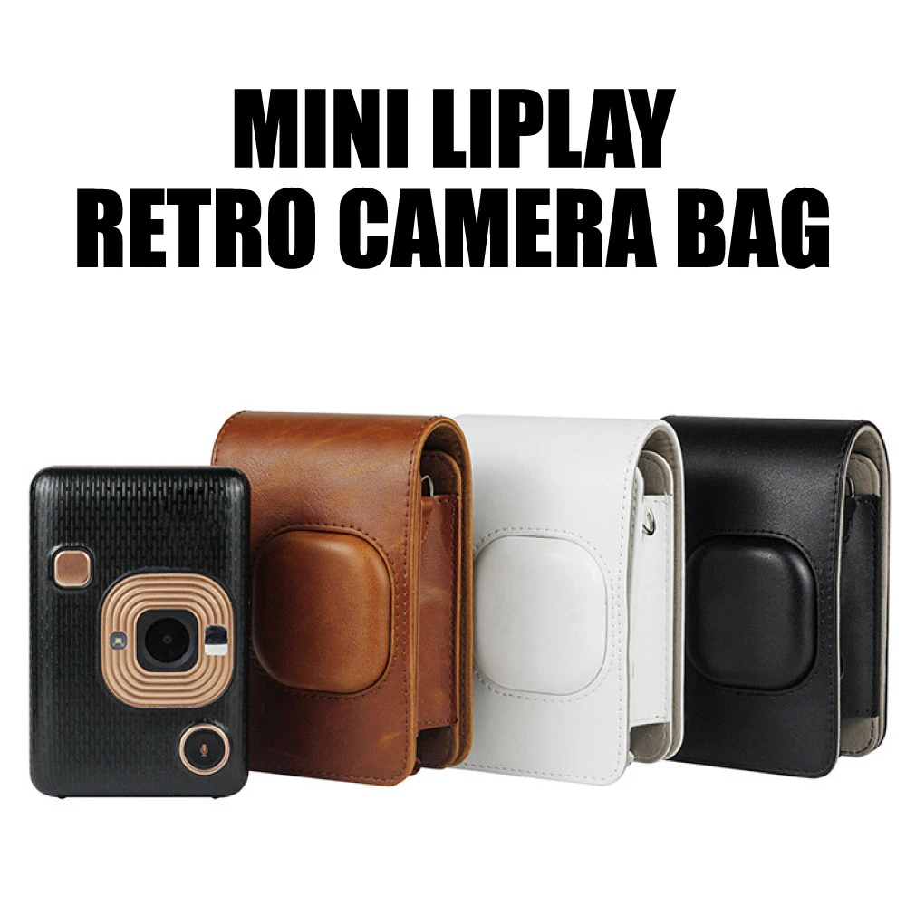 Для Fujifilm Instax Mini Liplay сумка для камеры чехол из искусственной кожи винтажный плечевой ремень чехол для камеры защитный чехол для переноски сумки для фото