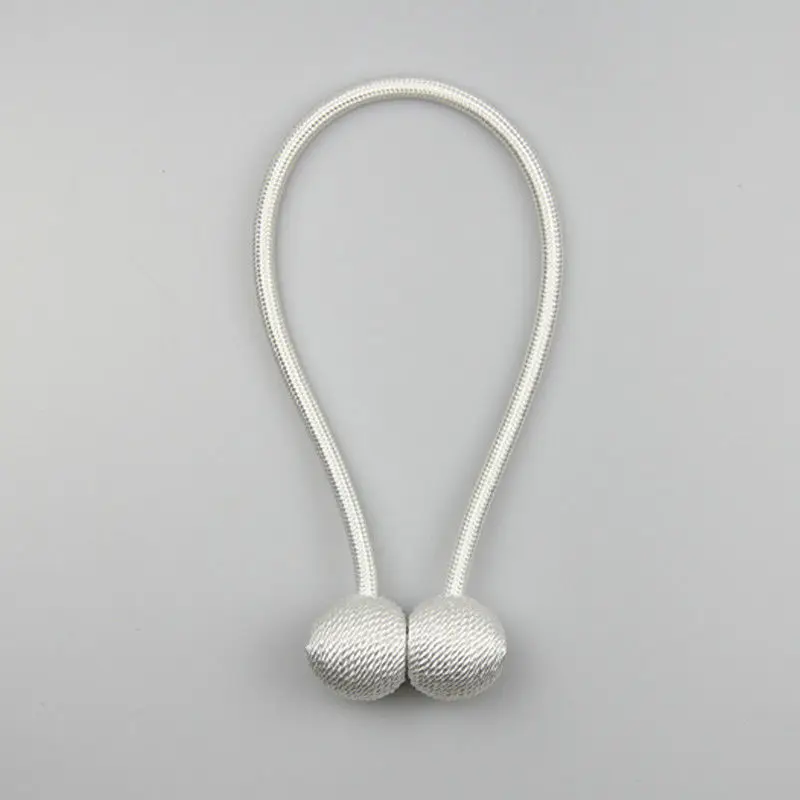 1Pc Pearl Magnetic Ball Curtain Tie Rope Backs Holdbacks Buckle Clips Accessory Rods Accessoires Hook Holder Home Decorations 