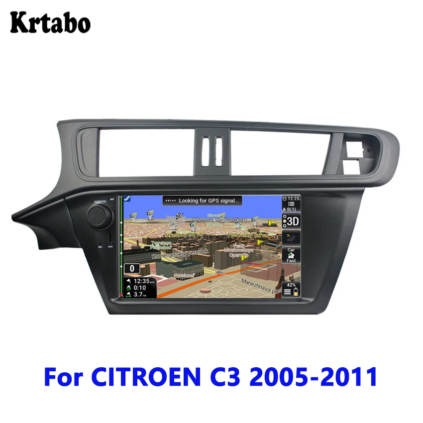 Автомагнитола Android мультимедийный плеер сенсорный экран для CITROEN C3 2005-2011 навигация заднего вида изображения поддержка DVD