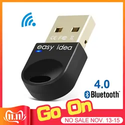 Беспроводной USB Bluetooth адаптер 4,0 Bluetooth Dongle Музыка Звуковой приемник Adaptador передатчик для компьютера портативных ПК
