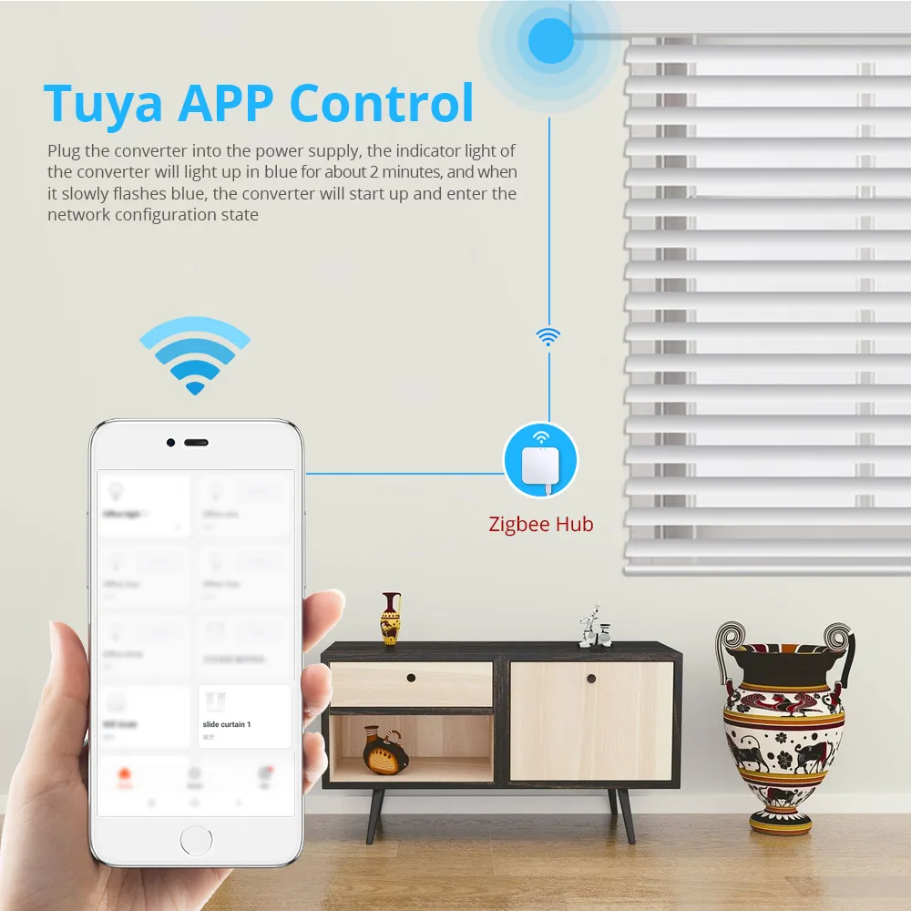 Bateria para Tubo de 38mm Zemismart Zigbee Rolo Sombra Motor Embutido Tuya Vida Inteligente Controle App Alexa Google Casa 3.0 - Image 4