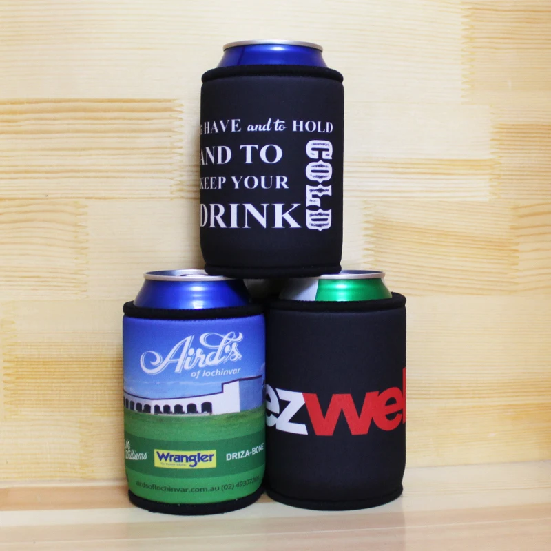 200pcs 아이스 쿨러 맥주 수 쿨러 가방 네오프렌 병 홀더 프로 모션 스텁 홀더 표준 stubbies 수 쿨러 가방