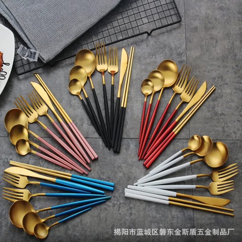 304 посуда из нержавеющей стали, Португалия-столовая посуда, гостиничный нож, вилка и ложка, костюм, свадебная посуда