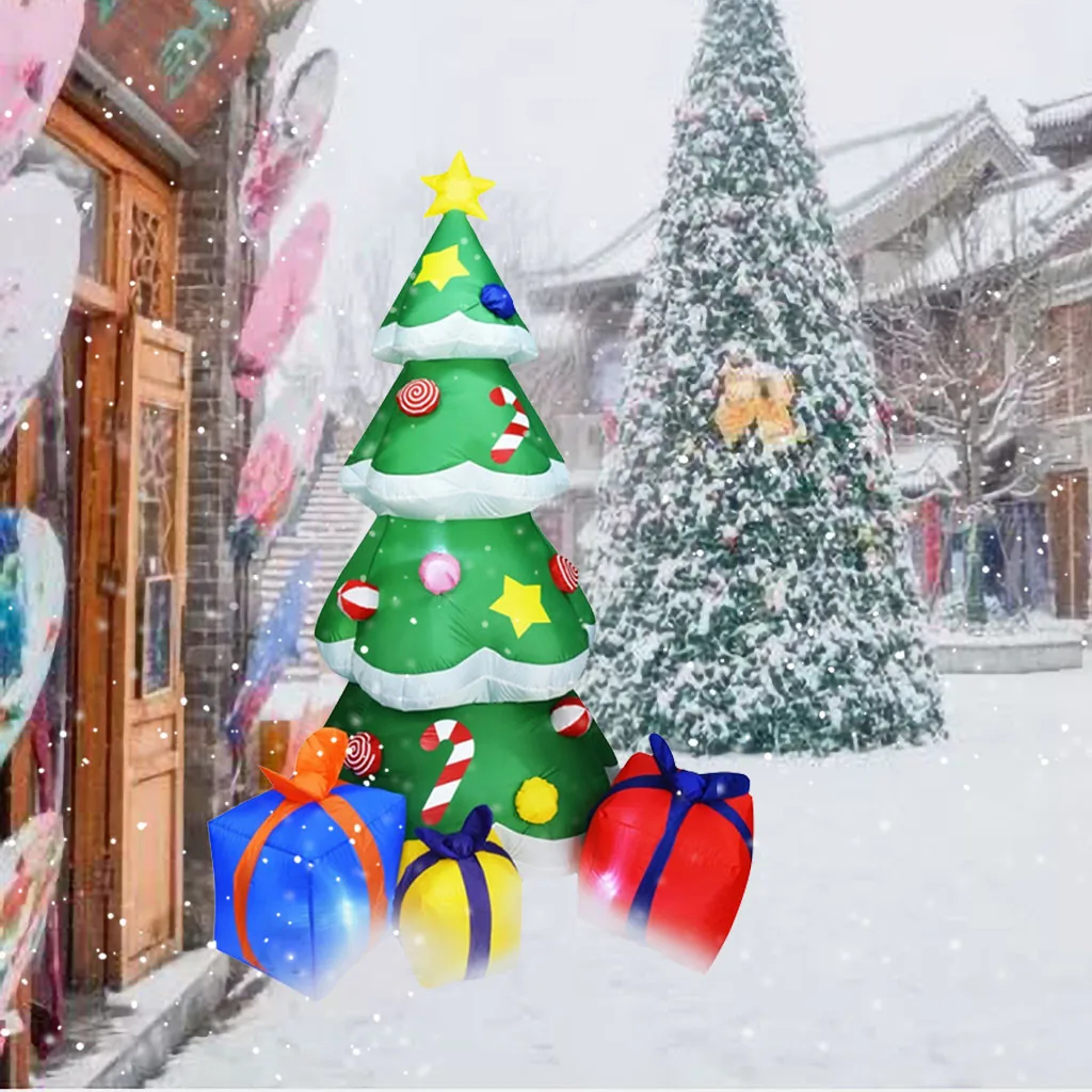 Надувной Санта-Клаус на новый год 2019 уличное Рождественское украшение для дома