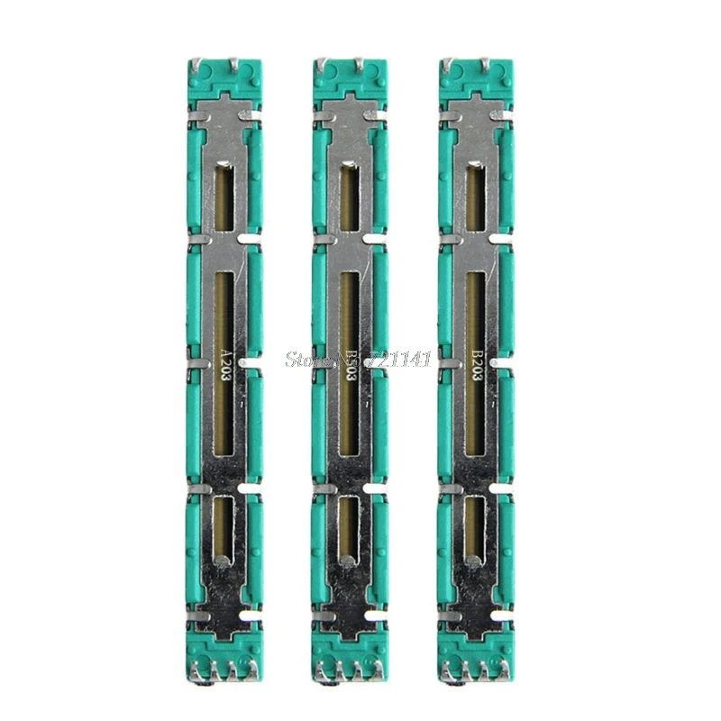 Potentiometer 75mm Mixer Fader A20K/B20K/B50K Straight Slide Potentiometer for Behringer 5Pcs