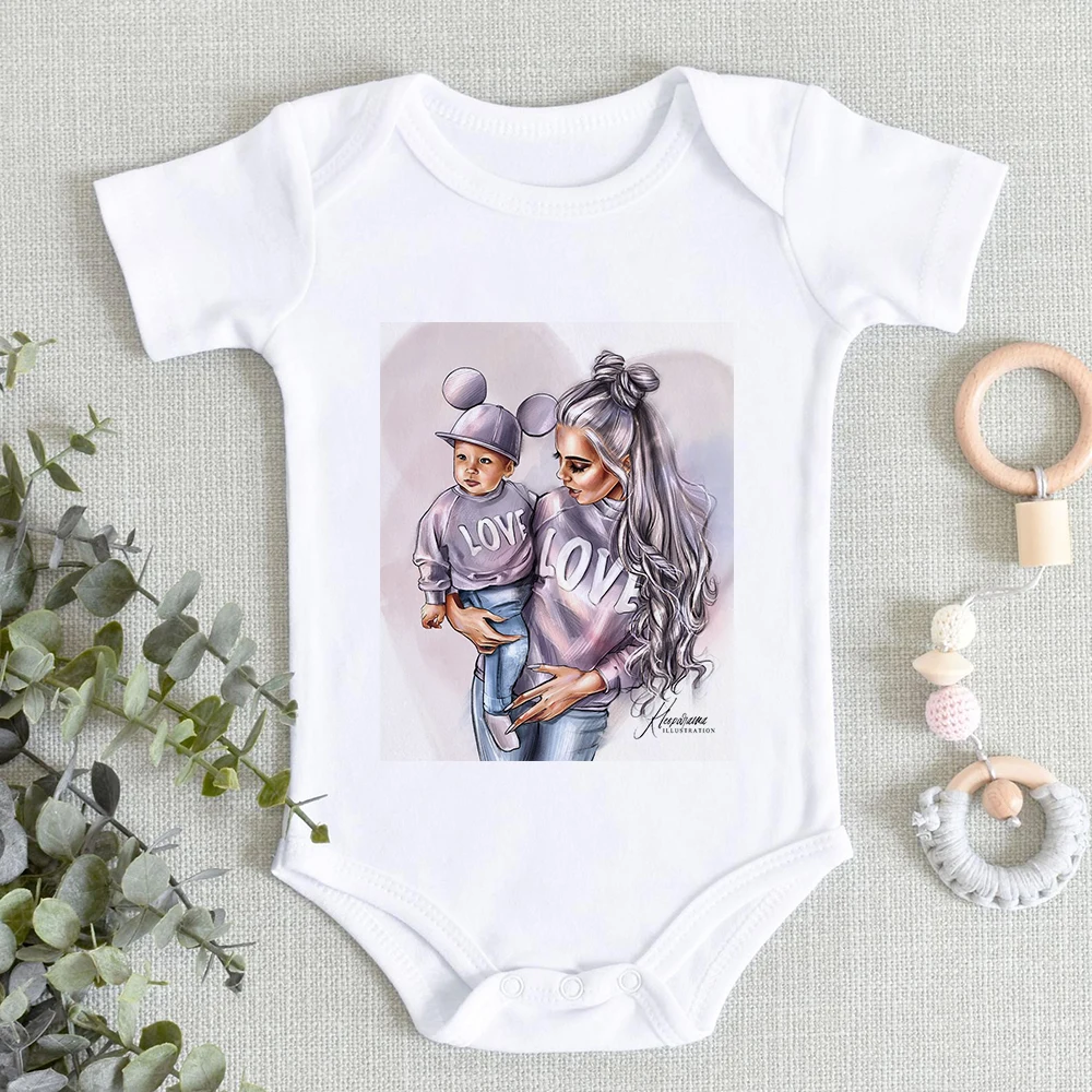 Baby Bodysuit Girl Birth Clothes Rompers For Newborns Summer Infant Aesthetic Onesies Comfy Soft Jumpsuits For Toddler