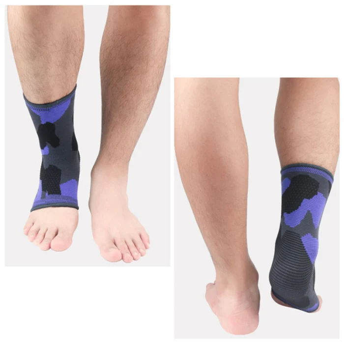 Newly Sport Ankle Support Camouflage Knit Elastic Ankle Brace Guard for Gym Foot Protection