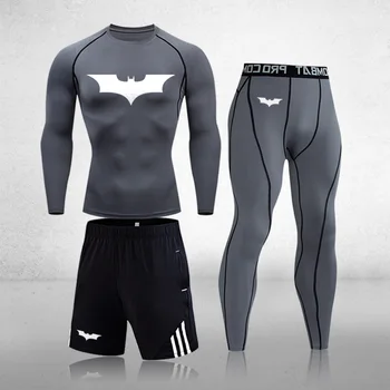 

Men Long Johns Winter Thermal Underwear Sets Quick Dry Anti-microbial Men's Sports Fitness Gym Training Comression Underwear