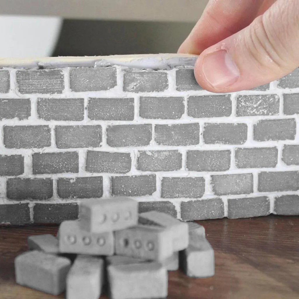 

2019 New Mini Cement Bricks And Mortar Let You Build Your Own Tiny Wall Mini Bricks Toy High Quality