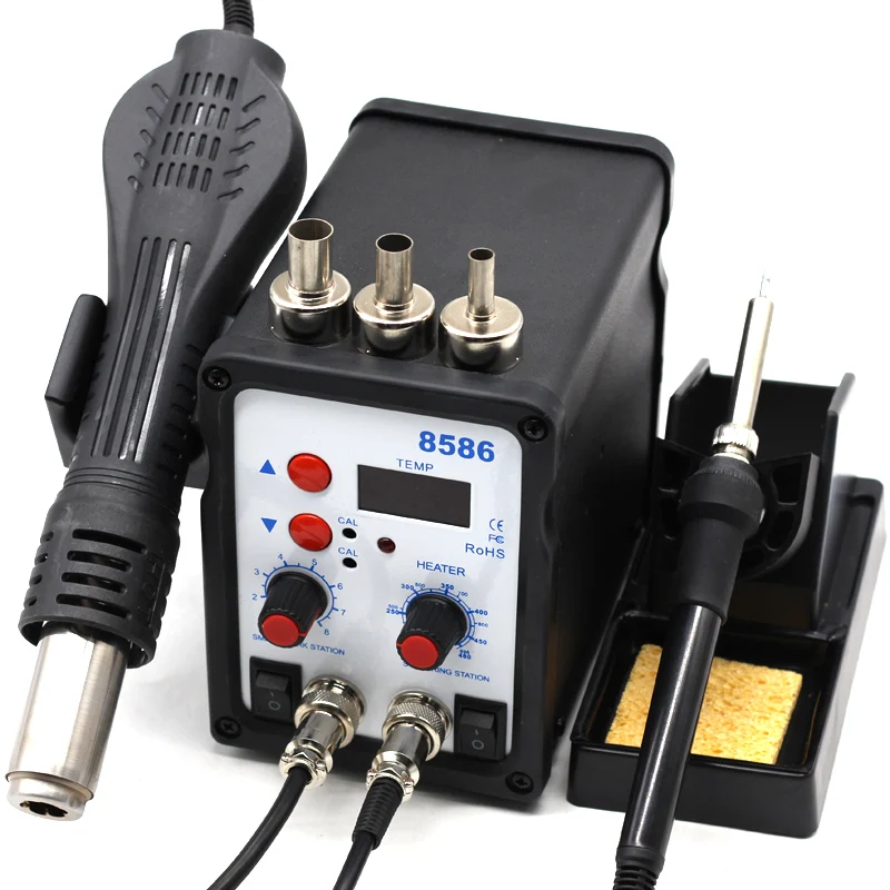 B 8586 SMD BGA паяльная станция горячий воздух воздуходувка Тепловая пушка Интеллектуальное обнаружение и холодный воздух Сварка паяльник ремонтный инструмент - Цвет: B