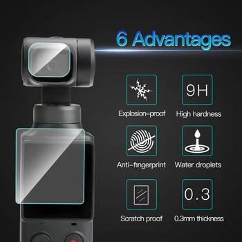 

Lens Screen Protective Film for FIMI Palm Handheld Gimbal Camera Anti-Scratch Anti-Crack HD Tempered Glass Lens Film Protector