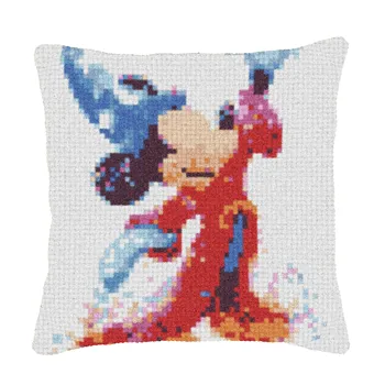 

Latch Hook Cushion Kit Pillow Mat DIY Crafts Pattern Cross Stitch Needlework set Crocheting Cushion embroidery pillow Cartoon