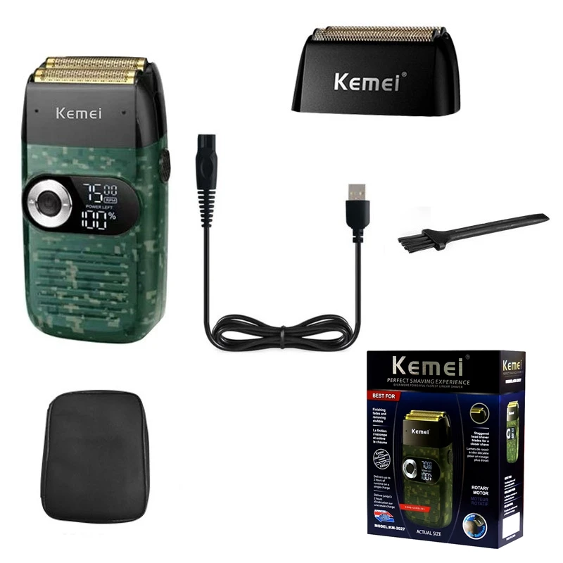 Kemei barber Pro hair electric shaver for men three speed motor beard wet dry electric razor washable bald head shaving machine electric shaver,hair trimmer,electric razor,rotary shaver