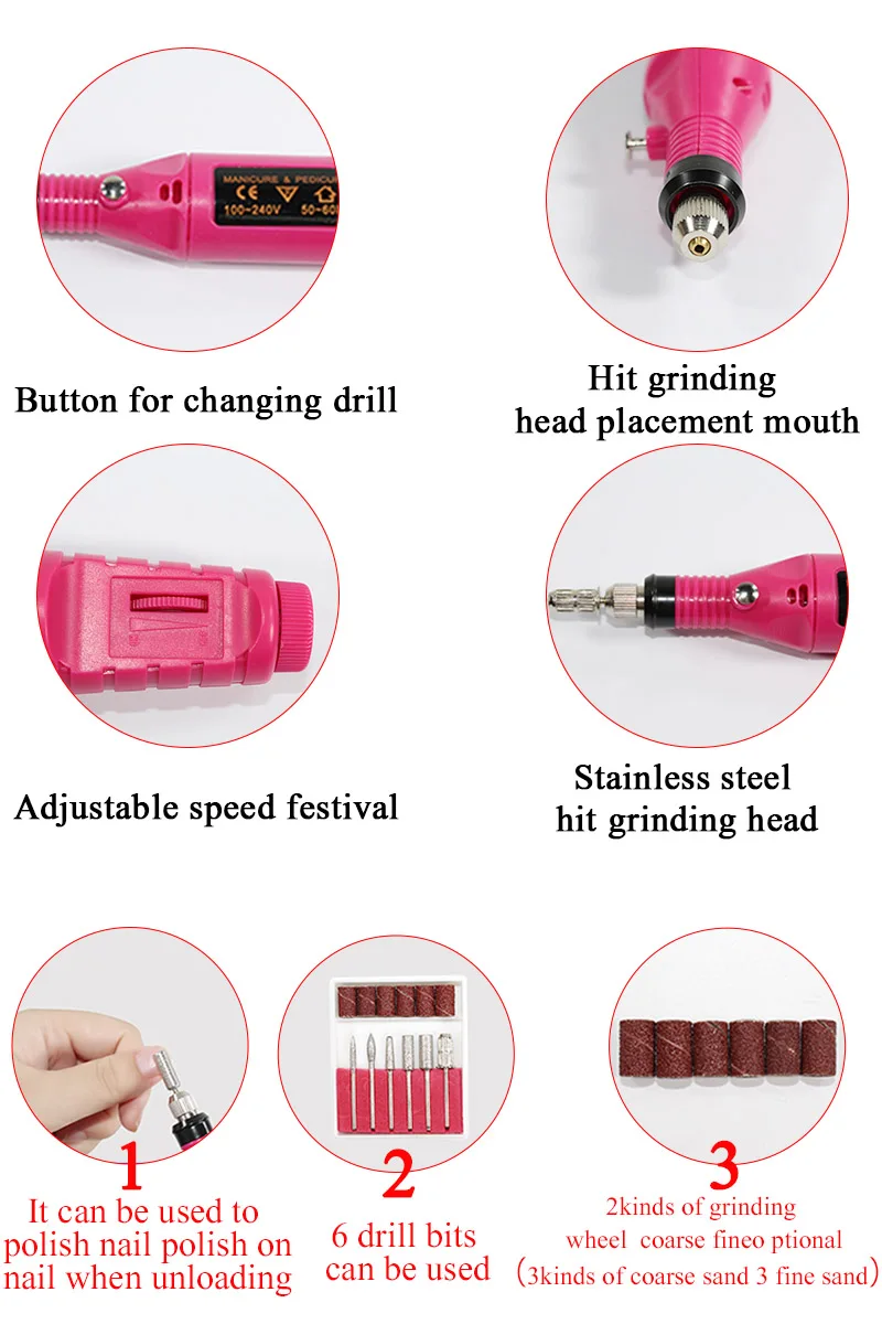 Conjunto de Unhas Secador de Lâmpada com Gel de Unha Ferramentas de Manicure Conjunto de Ferramentas de Unhas Ha-life Lnwpyh Polonês Kit Embeber Fora Broca Elétrica uv Led 10 secador de lâmpada com gel de unha