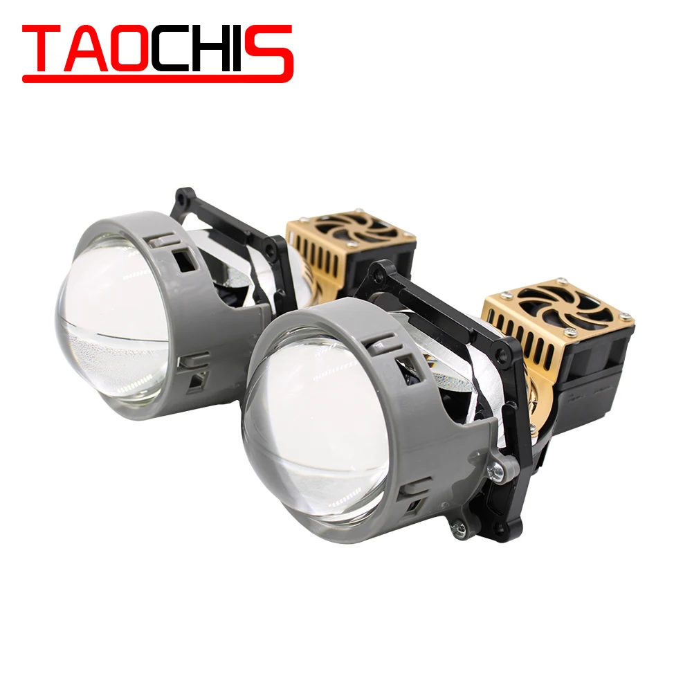 TAOCHIS Авто Стайлинг 3,0 дюймов Би-светодиодный объектив проектора светодиодный головной свет объектив модифицированный Обновление Универсальный Быстрый Яркий
