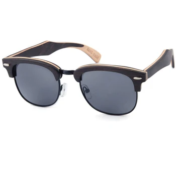 

Brand designer wooden sunglasses skageboard frame handmade polarized sun glasses coating mirror sunglass