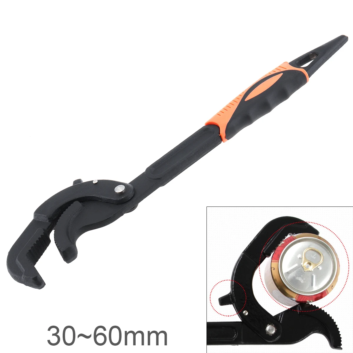 

30-60mm Opening Universal Multifunctional Wrench Adjustable Quick Clamping Pliers Multitool Wrench Spanners Automatic Reset