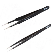 Высокое качество Профессиональный из нержавеющей стали прямой ESD прямой заостренный анти-магнитный Пинцет для BGA PCB phone repai