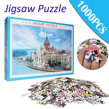 

1000 PCS Adult Children's Educational Puzzle Building Printed Parent-child Toy Thicker Paper Puzzle Christmas Gift for Child