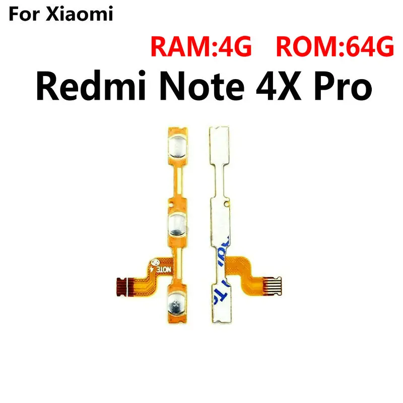 Новинка для Xiaomi Redmi Note 4 4X Pro Global Боковая кнопка гибкий кабель питания громкости FPC