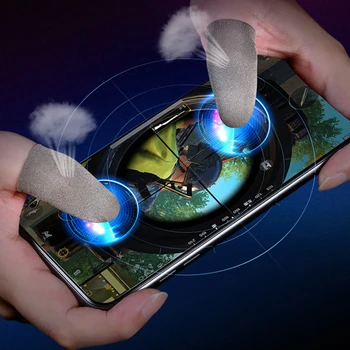 

2PCS finger sleeve for smart mobile phone game gaming professional touch screen thumbs finger sleeve for