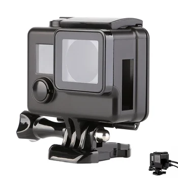 

SHOOT Skeleton Side Open Protective Housing Case Shell Cover Frame Wire Connectable for GoPro Hero 3+/4 Camera Accessories Black