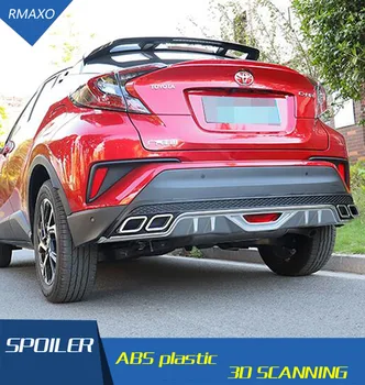 

For Toyota CHR Body kit spoiler 2018-2020 For CH-R BAck ABS Rear lip rear spoiler front Bumper Diffuser Bumpers Protector