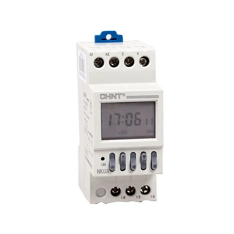 

CHINT NKG3 NKG-3 LCD микрокомпьютер astro Time Switch sunrise sunset на основе широтно-DIN-рейки, цифровое программируемое реле таймера