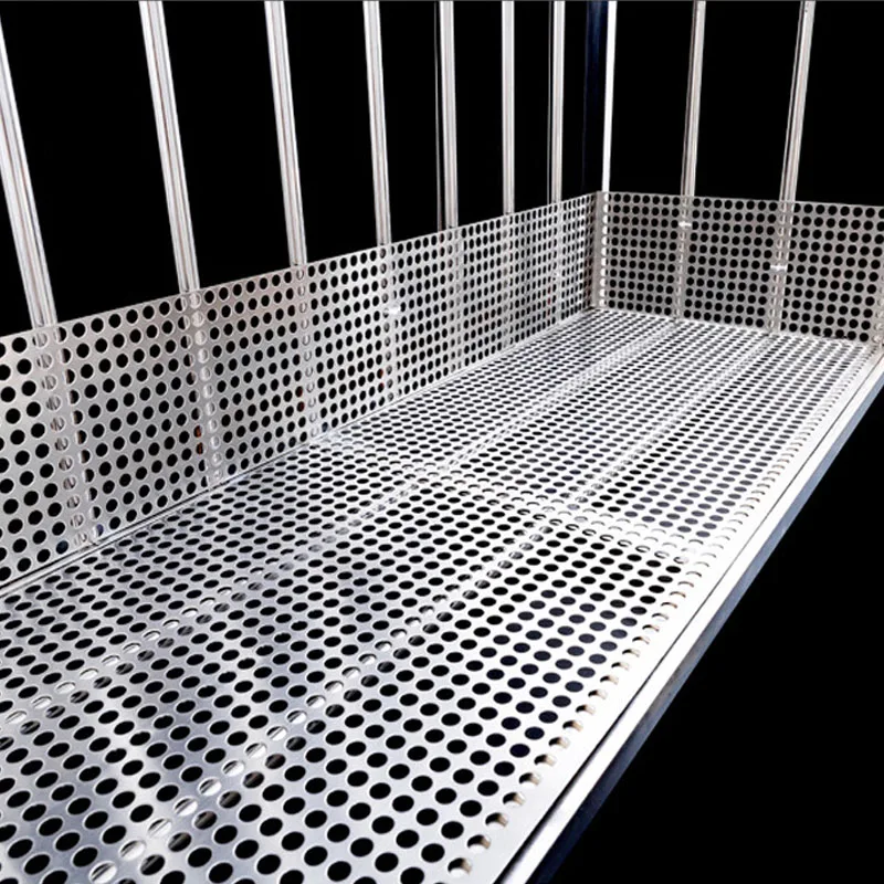 SS304 10mm Hole decorative stainless steel perforated metal sheet mesh punch customized plate Window protector anti dropping net