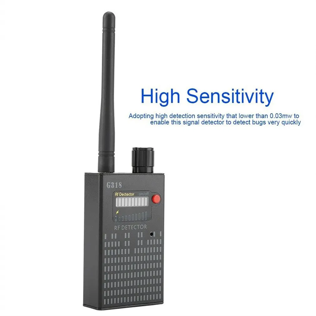  G318 Anti-Spy Verstärkung Signal Detektor RF Spy Bug GPS Tracker Finder Tracer Finder 2G 3G 4G Dete