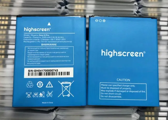 Аккумулятор 2200 мАч 3 8 в для highscreen easy s/pro мобильный телефон запасные части