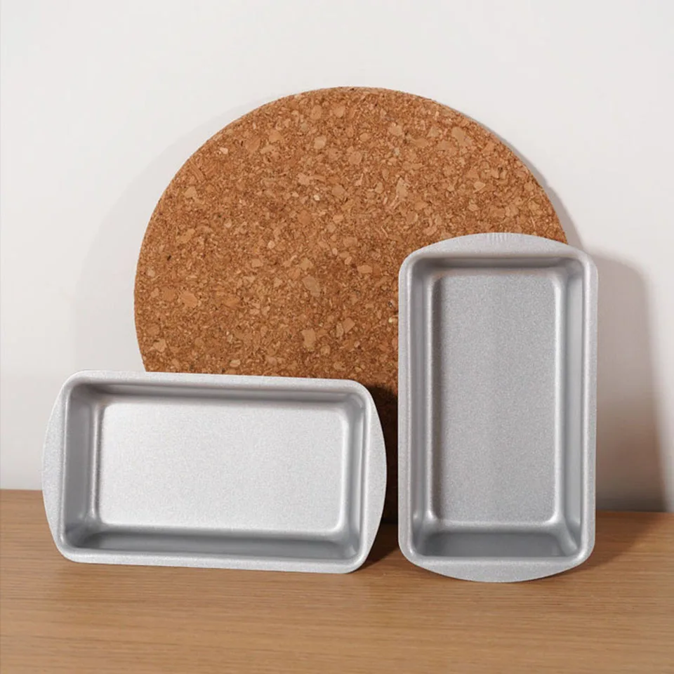 3/6Pcs Mini Toast Bread Mold Carbon Steel Loaf Baking Pan Nonstick Bread Cake Mold Rectangle Fruit Pie Baking Tray For Kitchen