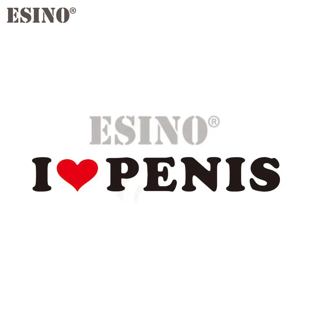 Car Styling Funny Creative I Love Penis Gay Pride Prank Decorative Decal Cartoon PVC 3D Carving Car Body Sticker Pattern Vinyl