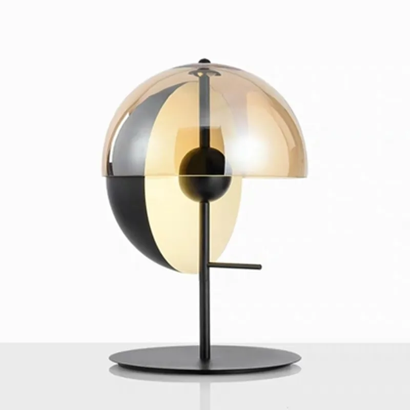 

Bedside LED Table Lamps Nordic Postmodern Glass Table Light for Bedroom Living Room Office Minimalist Nightstand lamp