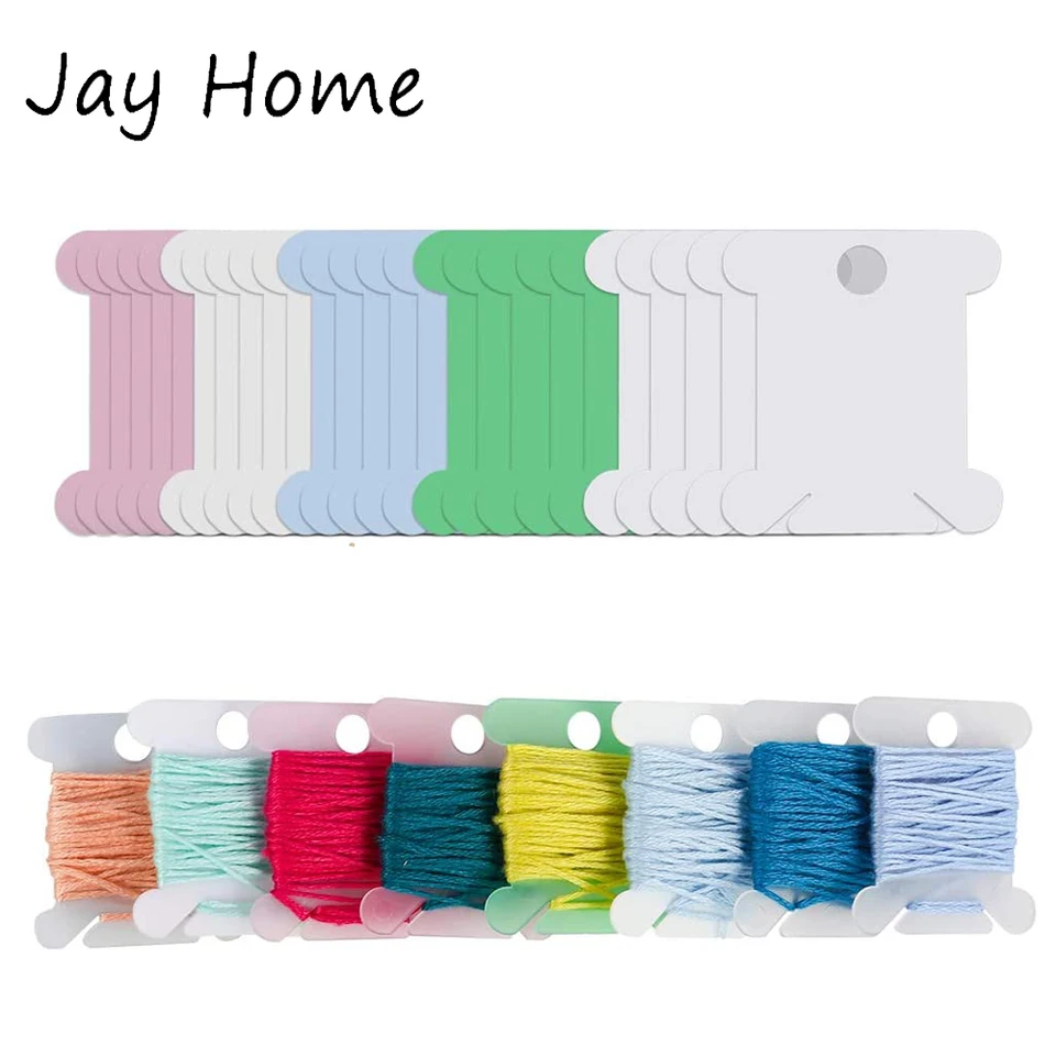 120 pezzi di plastica per filo interdentale, organizer per filo da ricamo, organizer per filo a punto croce, organizer per carte di credito, accessori per cucito fai da te