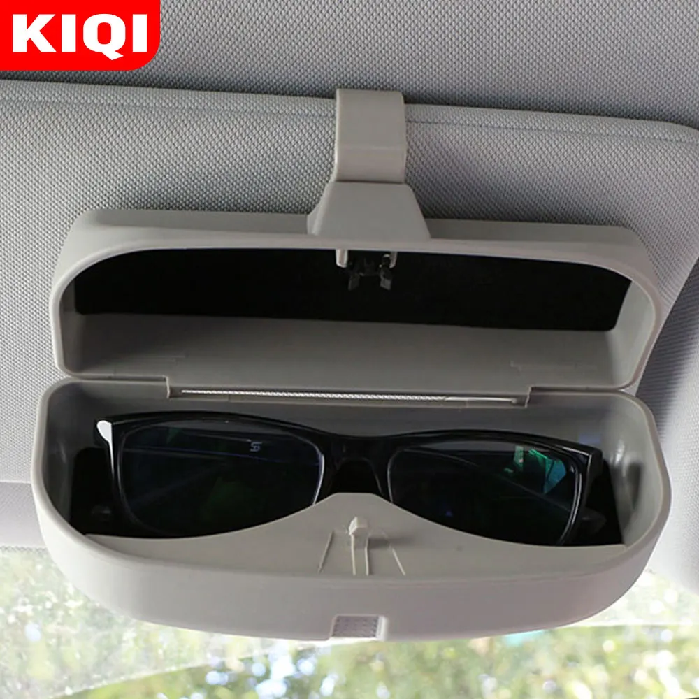 KIQI Car Sun Glasses Holder Box Case for Toyota Corolla Yaris Vois RAV4