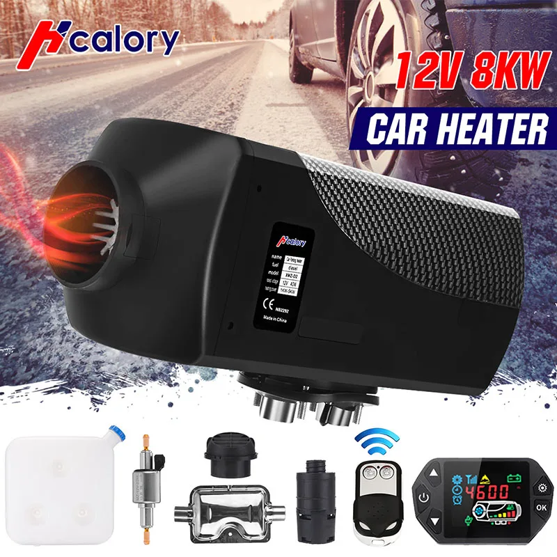 HCalory 12V 8KW автомобиля Дизели Воздушный стояночный отопитель автомобильного обогревателя ЖК-дисплей дистанционного Управление монитор пере... HCalory 12V 8KW автомобиля Дизели Воздушный стояночный отопитель автомобильного обогревателя ЖК-дисплей дистанционного Управление монитор пере...