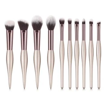 

10 Pcs/Set Makeup Brushes Set Professional Cosmetic Eyebrow Powder Foundation Eyeshadow Blending Brush Make Up Tools Supplies